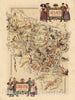 Historic Map : France, Alsace , Alsace. Lorraine. Jacques Liozu 1951, Historic Map , Vintage Wall Art