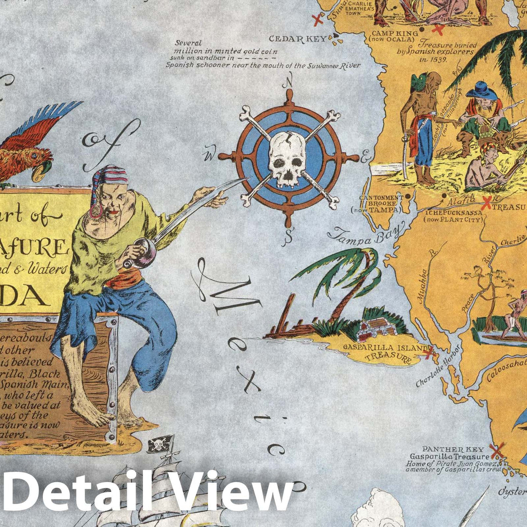 Historic Pirate Maps Of Florida