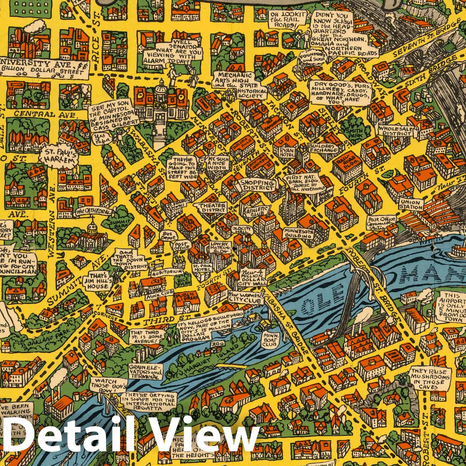 Historic Map : Saint Paul. Capital of the State of Minnesota. 1931