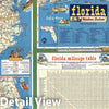 Historic Map - Florida (Western Section). Southeastern United States. St. Petersburg, Tampa and Vicinity. Cuba. 1951, Historic Map - Vintage Wall Art