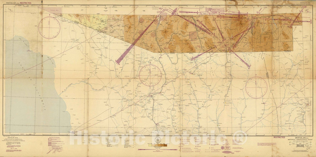 Historic Map : Douglas (P-3) 1944 - Vintage Wall Art
