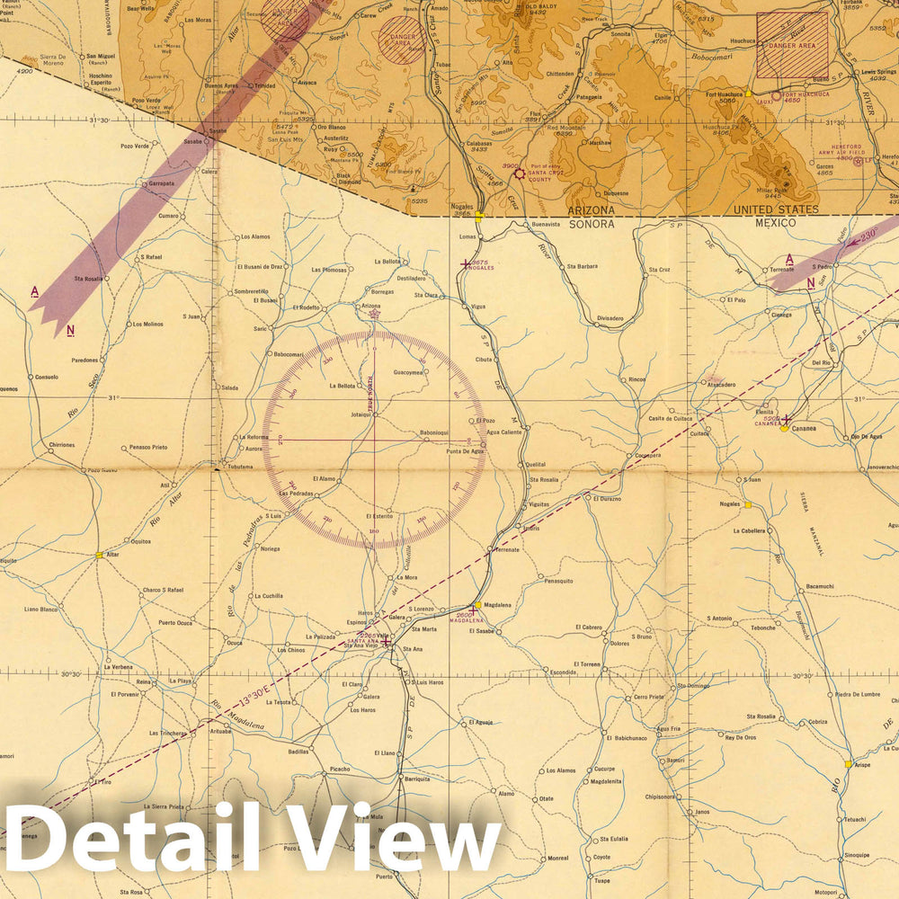 Historic Map : Douglas (P-3) 1944 - Vintage Wall Art