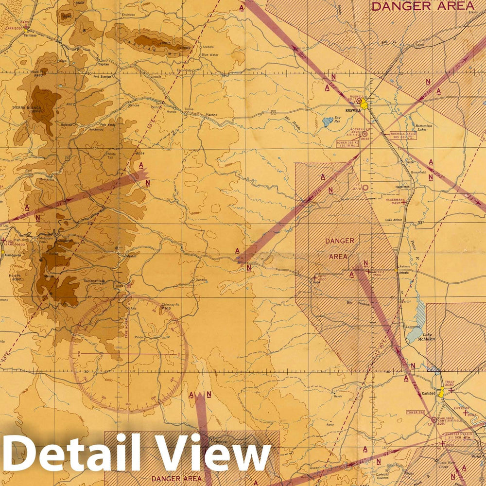 Historic Map : Phoenix (Q-3) 1944 v2 - Vintage Wall Art