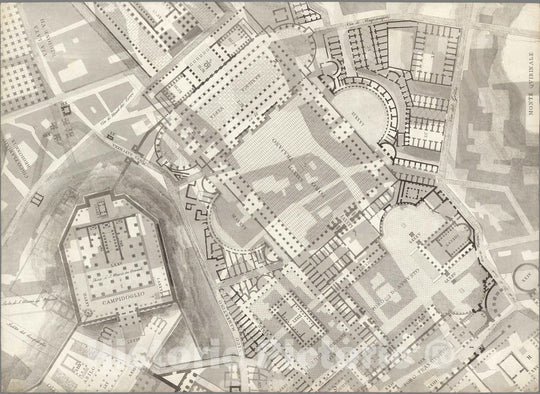 Historic Map : Italy , Rome (Italy), TAV VIII .A Pianta topografica de ...