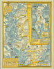 Historical Map of the Maryland Eastern Shore, the Chesapeake Bay Country, 1957 - Vintage Wall Art