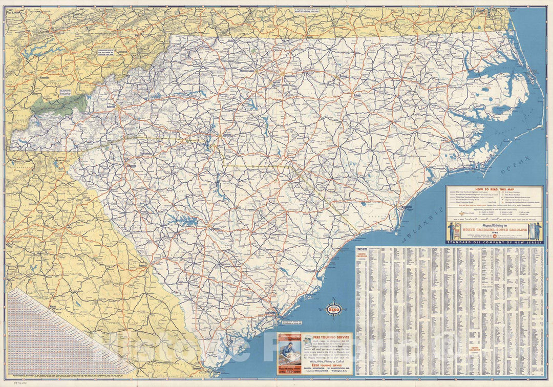 Map Of North Carolina And South Carolina 1876, County Map Of North