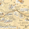 Historic Map - Mormon Trail. 1947 - Vintage Wall Art