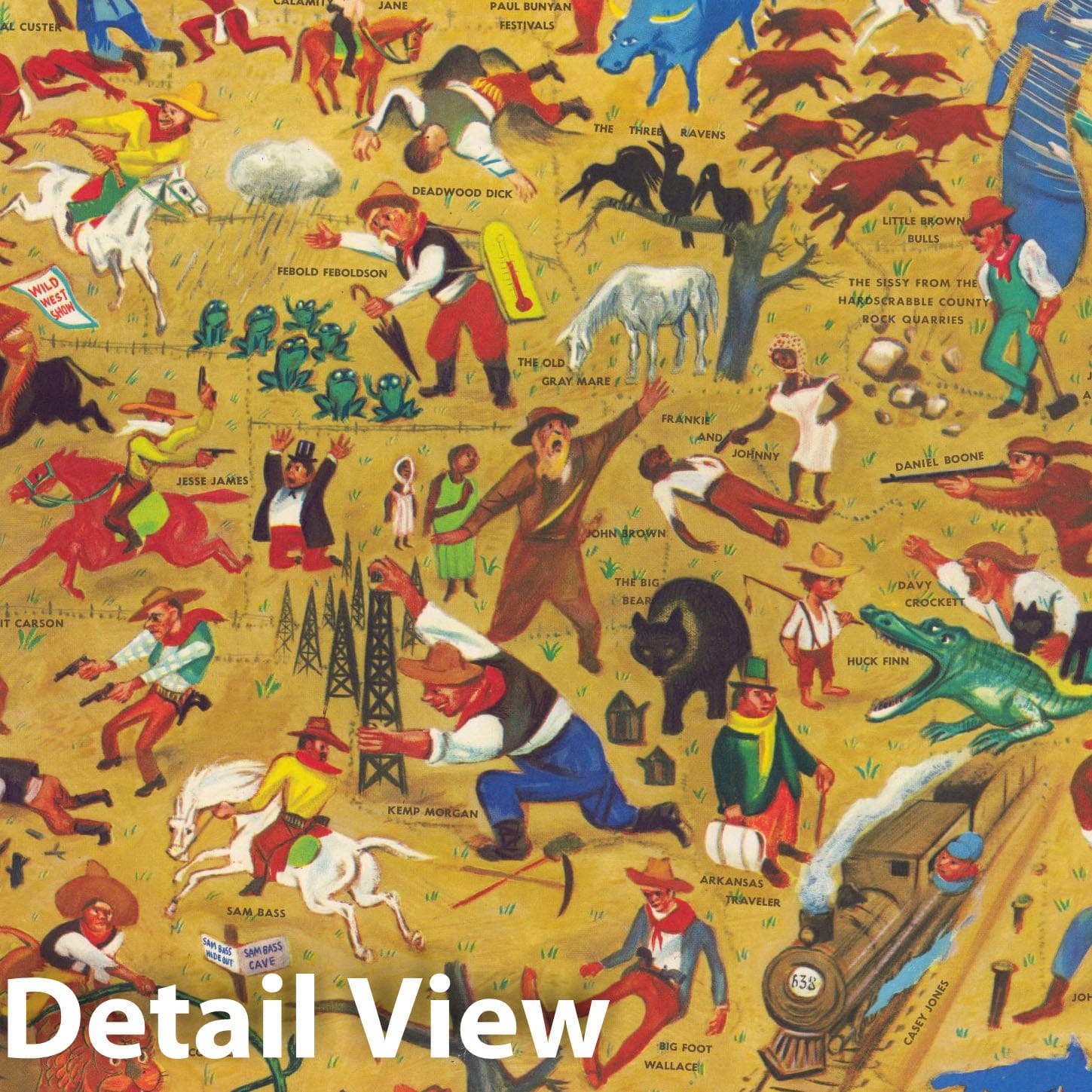 Historic Map William Gropper S America Its Folklore 1946 Vintage 553227 DGedit 2centerdetail 2048x2048 