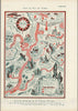 Historic Map - Carte du pays du Tendre 1931 - Vintage Wall Art
