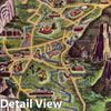 Historic Map : Pocket Map, Yosemite Valley 1955 - Vintage Wall Art