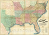 Historic Map : Lloyd's Map of The Southern States, 1861 - Vintage Wall Art