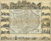 Historic Map : Cuba , Havana (Cuba), Plano Pintoresco De La Habana con Los numeros de las casas. 1853 , Vintage Wall Art