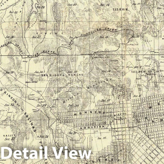 Historic Map : City And County of San Francisco. 1861 - Vintage Wall Art