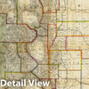 Historic Map : Thayer's New Map of The State of Colorado, 1880 - Vintage Wall Art