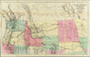 Historic Map : General Map of the North Pacific States and Territories, 1865 - Vintage Wall Art