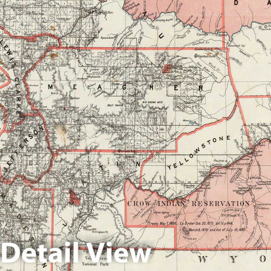 Historic Map - Department of The Interior General Land office Map - Mo ...