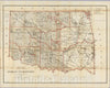 Historic Map : Pocket Map, Indian Territory. 1879 - Vintage Wall Art