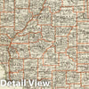 Historic Map : Department of The Interior General Land office Map - State of Illinois. 1878 - Vintage Wall Art