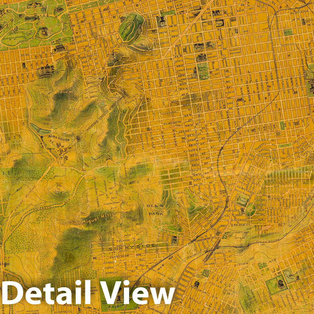 Historic Map : The Chevalier Map of San Francisco, 1911 - Vintage Wall Art