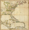 Historic Map : A Correct Map of the United States, 1817 - Vintage Wall Art