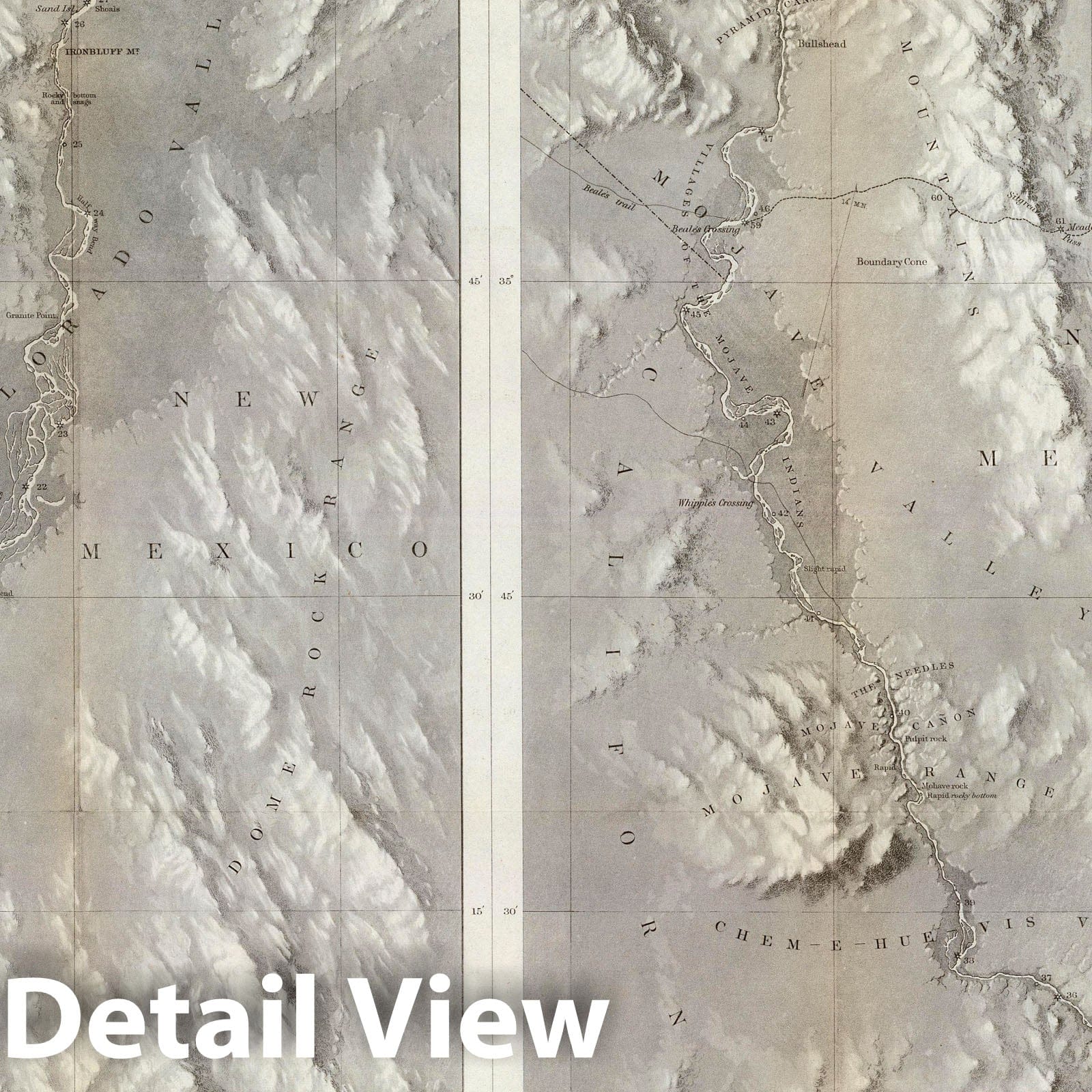Historic Map : Exploration Book, Rio Colorado of the West. 1858 v1