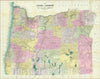 Historic Map : Pocket Map, State of Oregon. 1911 - Vintage Wall Art