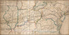 Historic Map : Map of The Western Railroads Tributary To Philadelphia, 1851 - Vintage Wall Art