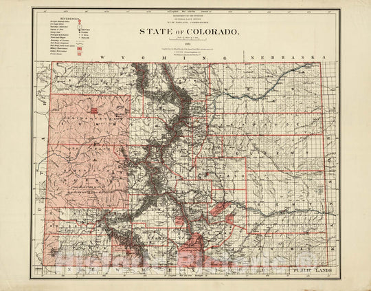 Historic Map : Department of The Interior General Land office Map - St ...