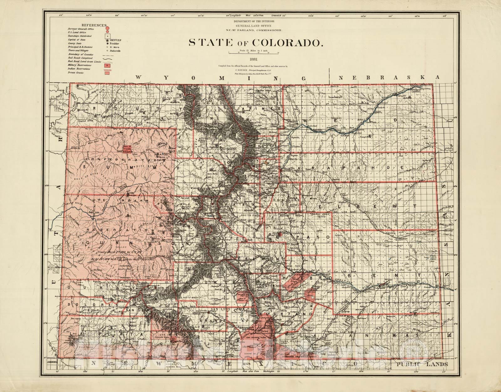 Historic Map : Department of The Interior General Land office Map - St ...