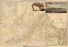 Historic Map : Composite: Map of Virginia, 1818 - Vintage Wall Art