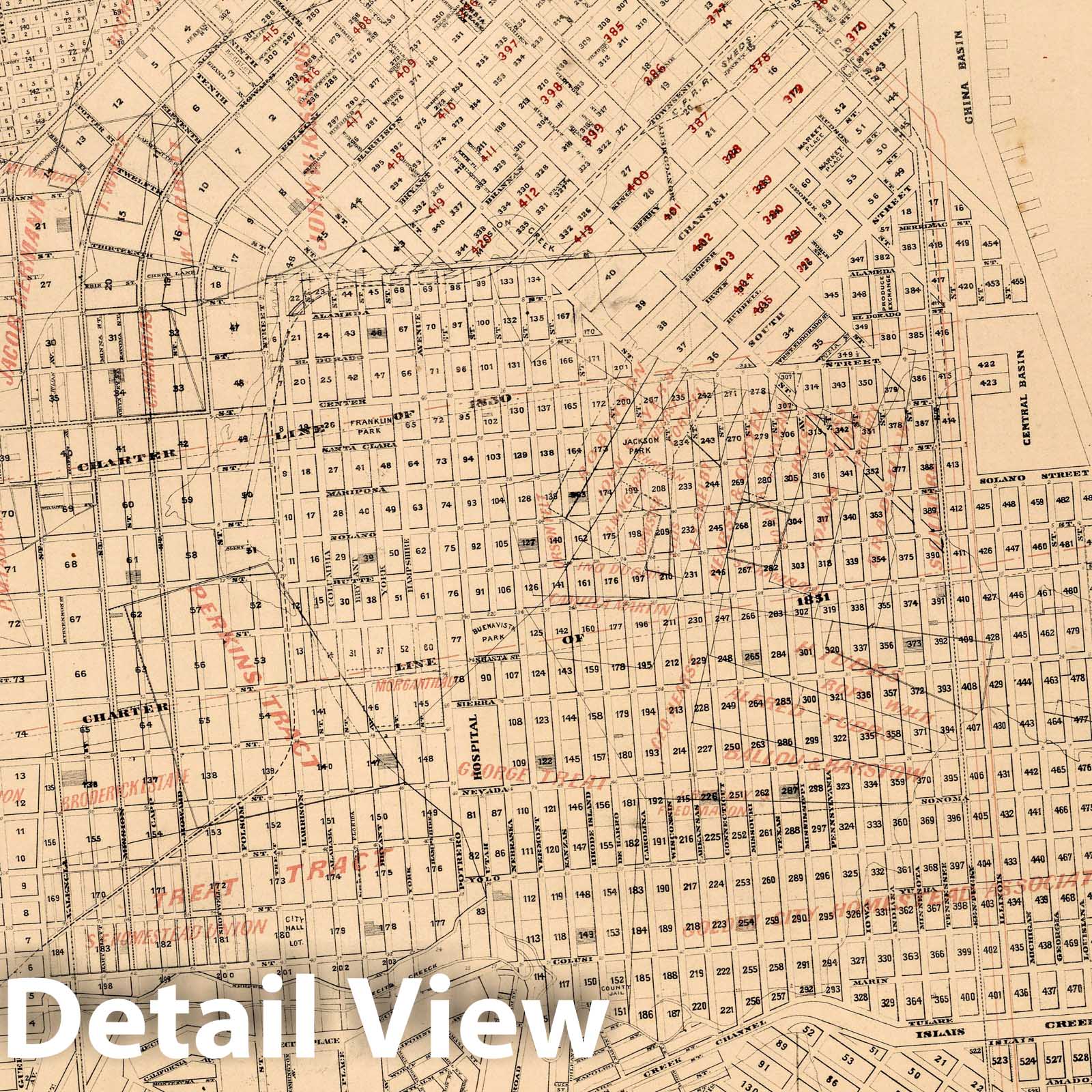 Historic Map : Index Map of the City of San Francisco Assessor's offic ...