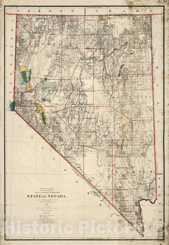 Historic Map - Department of The Interior General Land office Map - St ...