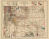 Historic Map : Department of The Interior General Land office Map - State of Wyoming, 1912 1912 - Vintage Wall Art