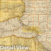 Historic Map : Map of The State of South Dakota, 1901 - Vintage Wall Art