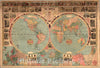 Historic Wall Map : Illustrated Reference Map of The World, 1883 - Vintage Wall Art
