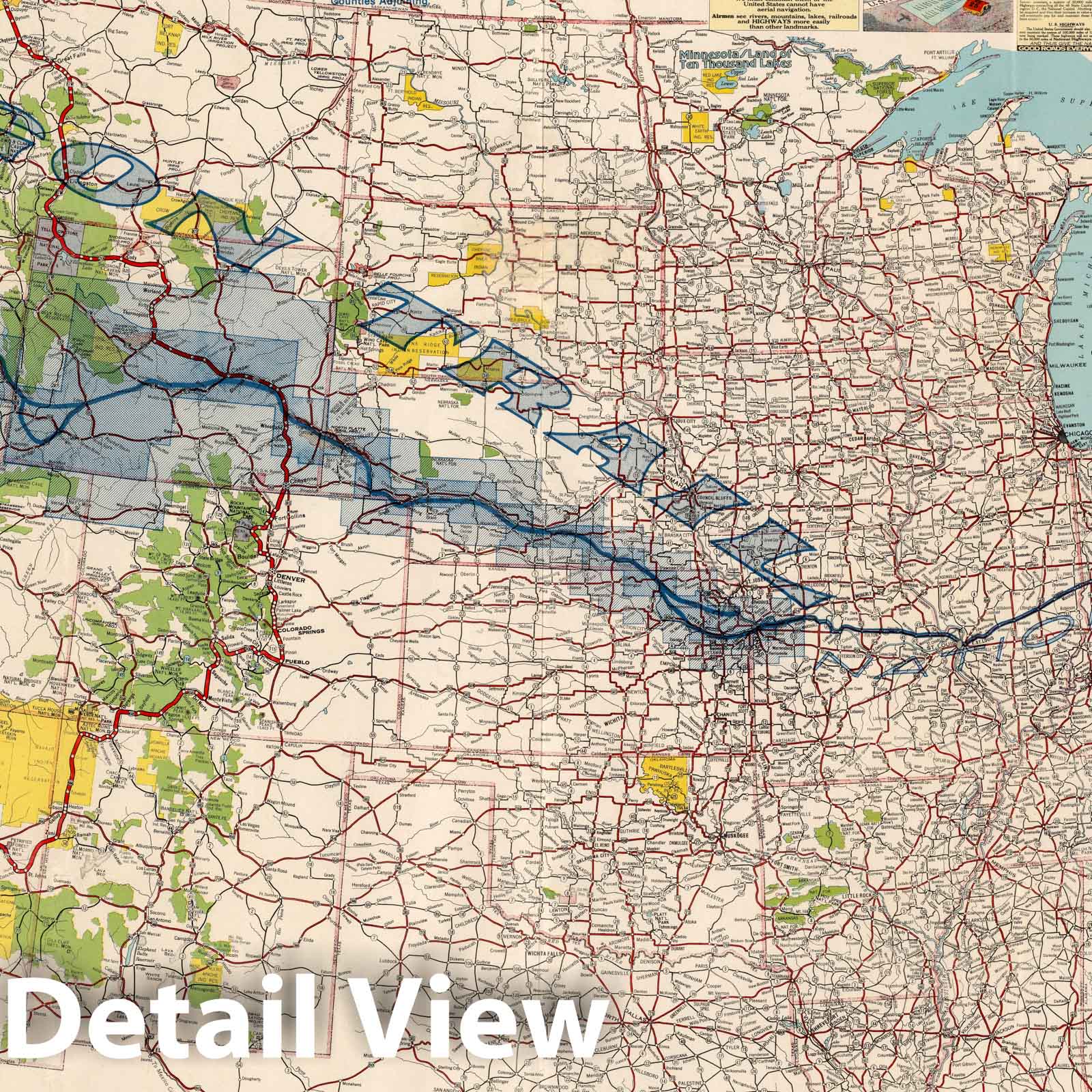 Historic Map United States Touring - 554238 2detail 