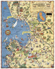 Historic Map - A Cartograph of Monterey Bay Region, Monterey Bay Region. 1932 - Vintage Wall Art