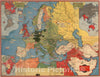 Historic Map : Dated events, World War map, by Stanley Turner, 1942 - Vintage Wall Art