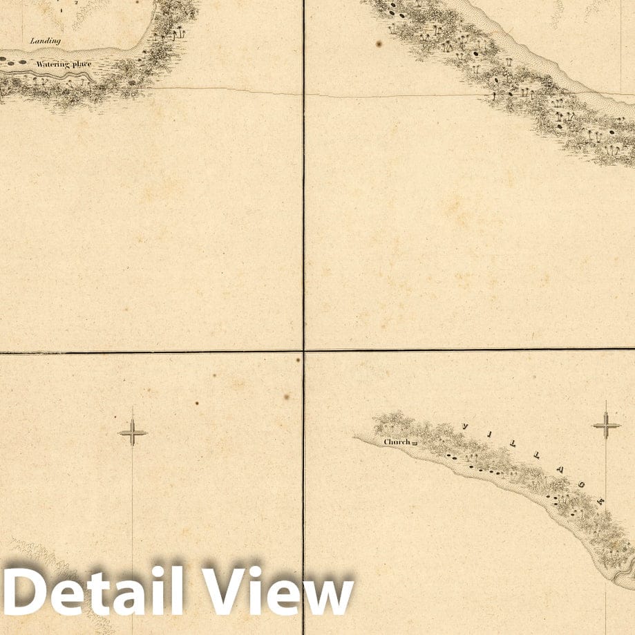 Historic Map : Samoa, Harbour of Mataatu, Island of Savaii. Harbour of Apia, Harbour of Falealili, Island of Upolu. 1839 , Vintage Wall Art
