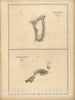 Historic Map : Fiji, Island of Goro (Koro), Feejee (Fiji) Group. Island of Kantavu (Kadavu), Feejee (Fiji). 1841 , Vintage Wall Art
