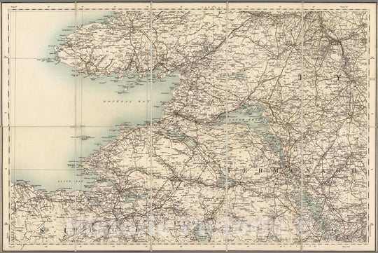 Historic Map : Sheet 4. 1904 - Ordnance Survey Ireland Quarter-inch Series. - Vintage Wall Art