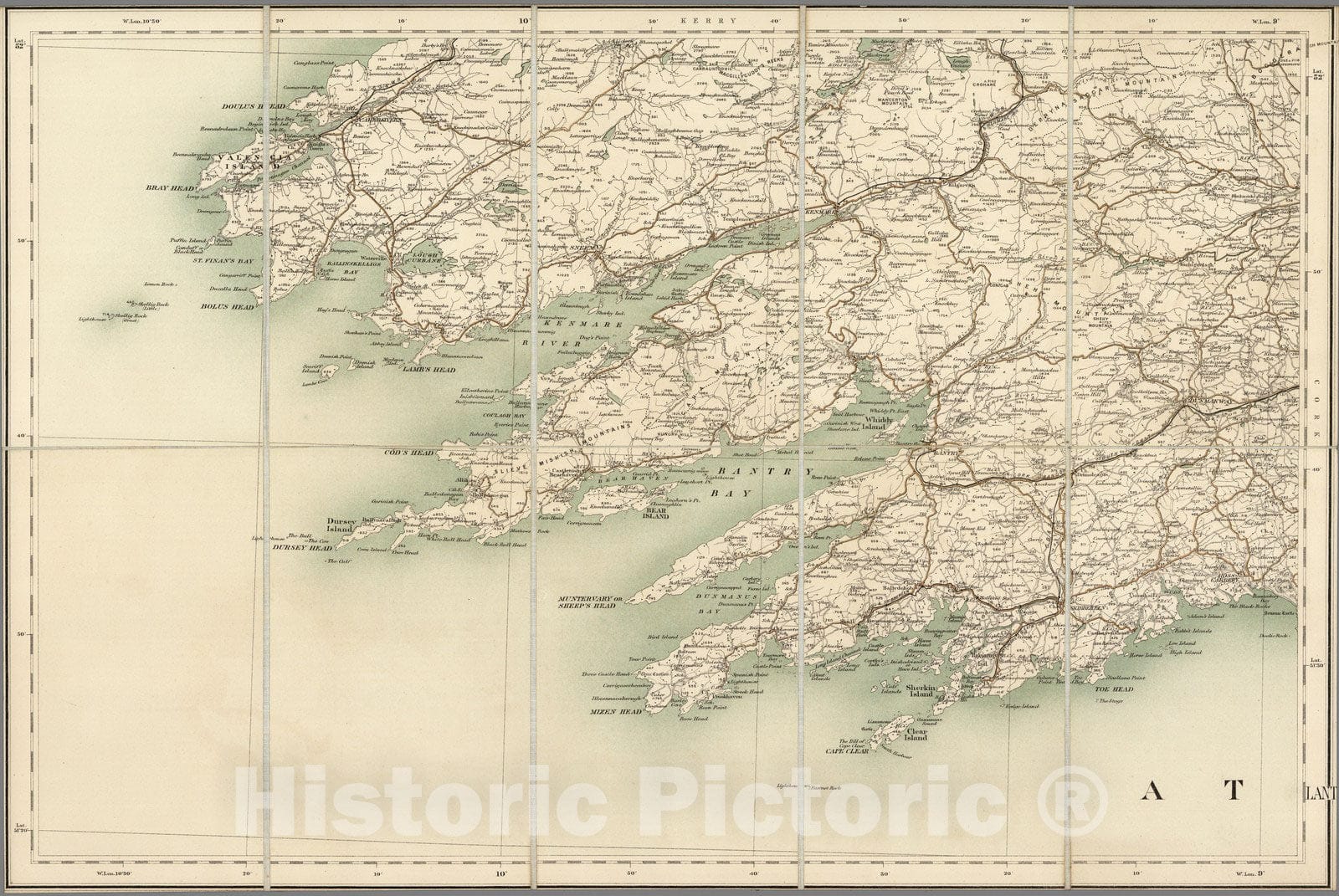Historic Map : Sheet 15. 1904 - Vintage Wall Art