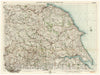 Historic Map - National Atlas Map, Sheet 3. Yorkshire. 1919 - Vintage Wall Art