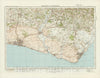 Historic Map : Sheet 134. Brighton & Eastbourne. 1916 - Vintage Wall Art