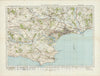 Historic Map : Sheet 141. Bournemouth & Swanage. 1913 - Vintage Wall Art