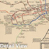 Historic Map : Underground : Map of the electric railways of London, 1921 - Vintage Wall Art