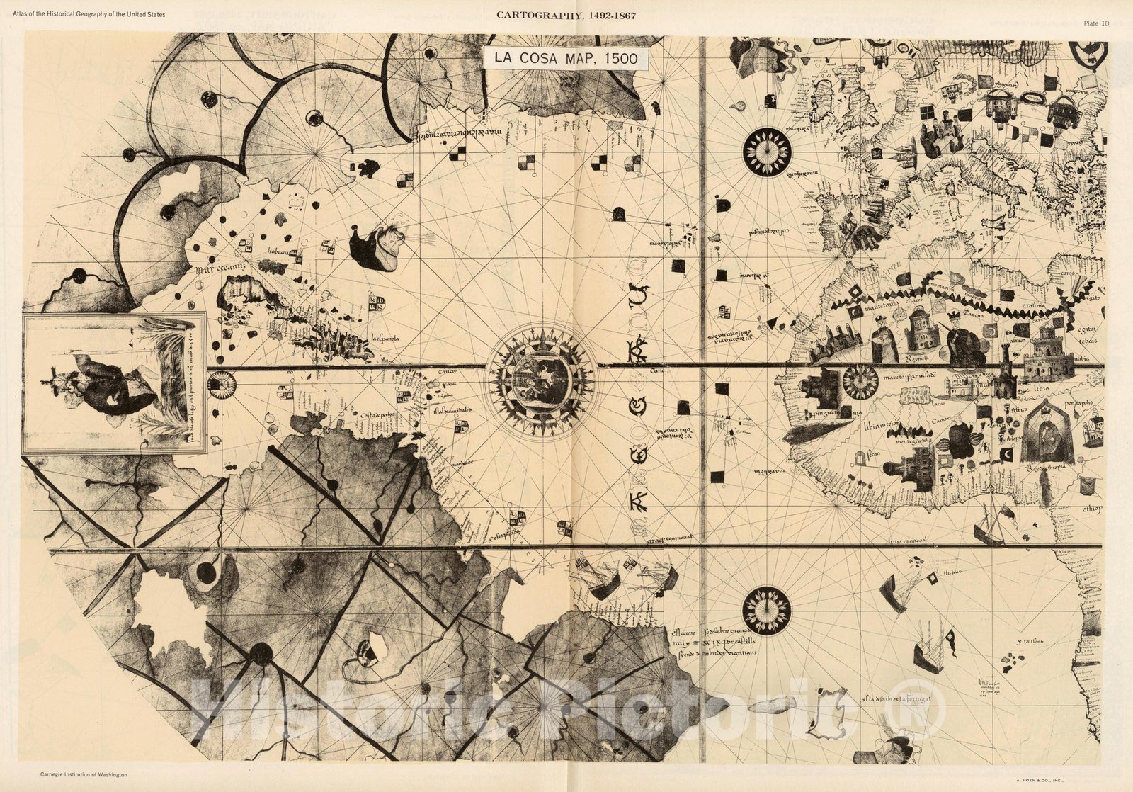Historic Map : Plate 10. Facsimile Cartography 1492-1867. La CosHistor ...