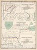 Historic Map : Historical Atlas Map, Plate 98. Colonial and State Boundary Disputes. Maryland. Ohio - Michigan. Missouri - Iowa. 1932 - Vintage Wall Art
