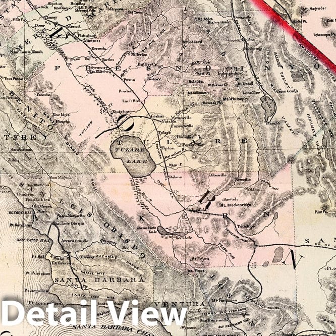 Historic Map : California and Nevada. 1884 - Vintage Wall Art