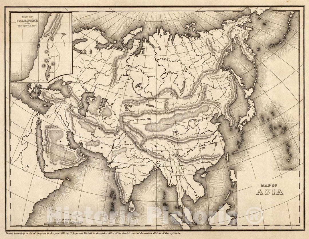 Historic Map : Map of Asia, 1839 v1